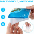 Miniatyrbilde 4 av 5: 10 stk. Coaster Resin Molds Set Silikon Coaster Oppbevaringsboks M