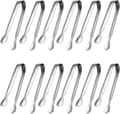 12-pack Mini Kökstänger i Rostfritt Stål, 10 cm - Silver