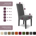 Miniatyrbilde 4 av 5: 4-delt elastisk flanellstoltrekk / antrasitt / svingstol c