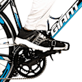 Miniatyrbillede 4 af 5: Cykelpedaler med clips og stropper, plastcykel