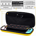 Pikkukuva 3 / 5: Keltainen - 1 kpl Switch/Switch OLED -kotelo, Switch-suojakotelo, Sw
