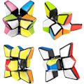 Miniatyrbild 5 av 5: Fidget Spinner Cube 2 i 1 klistermärkeslös hjärngympa magisk pussel