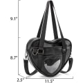 Miniatyrbilde 3 av 5: Ita Bag Crossbody Hjerteformet Veske for Anime Pins Display