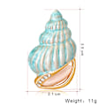 Miniatyrbillede 2 af 5: Conch-knapper broche, skjortepin-knapper, sikkerhedsnål, forhindrer utilsigtet eksponering