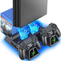 Pikkukuva 1 / 5: PS4-teline PS4-jäähdytystuulettimella Playstation 4:lle/PS4 Slimille