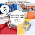 Miniatyrbild 5 av 5: 6 symaskinspressarsats, 3 smala rullade fållsymaskinspressarfötter (3/4/6 mm), 3 rullade fållpressarfötter symaskinspressarfötter fållfotset (4/8, 6/8, 8/8 tum) för hushåll