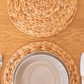 Pikkukuva 4 / 5: Luonnonpunotut vesihyasinttiset paikat, pyöreät punotut paikat, B