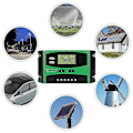 Miniatyrbillede 3 af 5: PV-controller 12V24V30A solcelleopladning og afladningskontroller