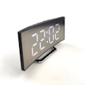 Miniatyrbilde 2 av 5: 1 Digital Vekkerklokke, 6,5\" Stor LED-Skjerm Speil Vekkerklokke