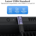 Miniatyrbillede 4 af 5: USB C 90 graders adapter (2 stk.), USB C han til USB C hun rig