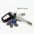 Miniatyrbillede 4 af 5: 8 stk. USB bærbar strimmel lys mini bog lampe 8 led nat L