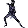 Miniatyrbild 2 av 5: Svart Panther tights hjälte cosplay barnkläder vuxen kostym