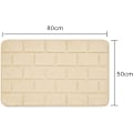Miniatyrbillede 5 af 5: Bademåtte 50 x 80cm Superabsorberende Memory Foam Bademåtte
