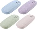 Pcs Hard Glasses Case, Portable Linen Canvas Hard Glasses Case Pr