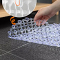 Miniatyrbillede 5 af 5: Badeværelses Anti-slip Måtte - Transparent Boble Måtte - Pink - 66*37cm - 1 stk