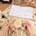 Miniatyrbillede 4 af 5: Ugleur 3D Træmodelkit til Voksne Træpuslespil til Voksne