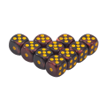 Miniatyrbilde 2 av 5: 20 stykker polyhedral terninger D6 terninger 6-sidet 16mm akryl terningspill