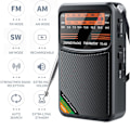 Miniatyrbillede 2 af 5: FM/AM/SW - Bærbar Mini Radio - Katastroferadio - Sort