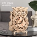 Miniatyrbild 2 av 5: Uggla Klocka 3D Trämodell Kit För Vuxna Träpussel för Vuxna