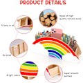 Miniatyrbillede 5 af 5: Træ Penneholder & Blyantholdere - Rainbow Supply Caddy Desk O