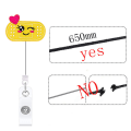 Miniatyrbillede 3 af 5: 3 stk. ID-kortholder ABS Retractible Lanyard Nemt Træk Spænde ID C