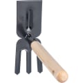 Miniatyrbilde 4 av 5: Liten metallspade med robust dobbelthacke kort håndtak for w