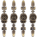 Miniatyrbilde 1 av 5: 4 stk. Antikk bronse runde skaptrekkhåndtak, Vintage Shabby Zi