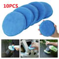 10 st Blå Bil Mikrofiber Polering Pads Vax Applikator Skum