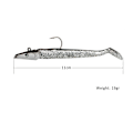 Miniatyrbilde 2 av 5: Croch Soft Fiske Lokker 10stk med Jigghode og T Hale 11cm for
