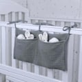 Miniatyrbillede 5 af 5: (Grå) 1 stk. hængende bleopbevaring, vuggehængende opbevaring, vugge