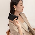 Miniatyrbillede 3 af 5: (sort) Tegnebog RFID-kortholdere - Smart minimalistisk NFC-blokering