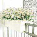 Miniatyrbillede 4 af 4: 4 stk. kunstige Daisy blomster udendørs plast falske blomster dekoration