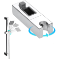 Miniatyrbilde 1 av 5: Justerbar rektangulær dusjhode skyveholder for bad