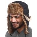 Miniatyrbilde 1 av 5: Unisex Aviator Trapper Hat med øreklaffer i fuskepels Ushanka Vinter