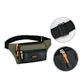 Miniatyrbillede 3 af 5: Mænds 4-rums fanny pack (hærgrøn)