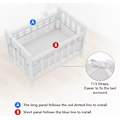 Miniatyrbild 3 av 5: Baby Cabin Bumper, Spjälskydd, 3D Mesh Foder, Säker för Spjälsängens Luftcirkulation