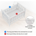 Miniatyrbillede 3 af 5: Baby Cabin Bumper, Vugge Bumper, 3D Mesh For, Sikker for Vugge Luft