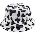 Miniatyrbilde 1 av 5: Vinterhatter for kvinner Faux Fur Bucket Hat Leopard Print Buck