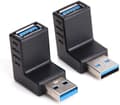 USB 3.0-adapter 90 grader hane till hona vertikal vertikal combo