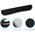 Miniatyrbillede 3 af 5: Håndledsstøtte, Gel Gaming Keyboard Mat Pad, Ergonomisk Memory Foam K