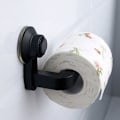 Miniatyrbillede 1 af 5: Sort vandtæt toiletrulleholder hylde køkken opbevaring fugtig