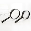 Miniatyrbillede 1 af 5: Bærbar lille lup 2 stk. (diameter 60mm, sort),