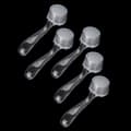 5-pack nagelskrubbborste, dammborste nagelborste med plast