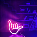 Miniatyrbillede 3 af 5: Neon håndformet hængelampe - Dekorativ LED-lampe, til hjem,