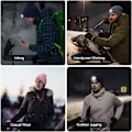 Miniatyrbillede 4 af 5: LED Beanie med lys - Smaragdgrøn, USB-genopladelig håndfri 4 LED