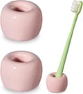 Elegant Mini Keramik Tandbørsteholder Stativ til Badeværelse Van