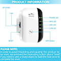 Miniatyrbillede 2 af 7: WiFi-forstærker Repeater, 300 Mbps trådløs routersignal Sup