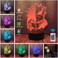 Miniatyrbilde 2 av 5: Itachi & Sasuke 3D-lampe, 7 farger skrivebordslampe 3D nattlys U