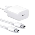Miniatyrbilde 3 av 5: 2-pakning - for Samsung/Apple 20W Adapter USB-C Hurtiglader Hvit