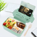 Miniatyrbillede 5 af 5: Madkasse, 1400ml Bento Madkasse til Voksne og Børn, Frokost Con
